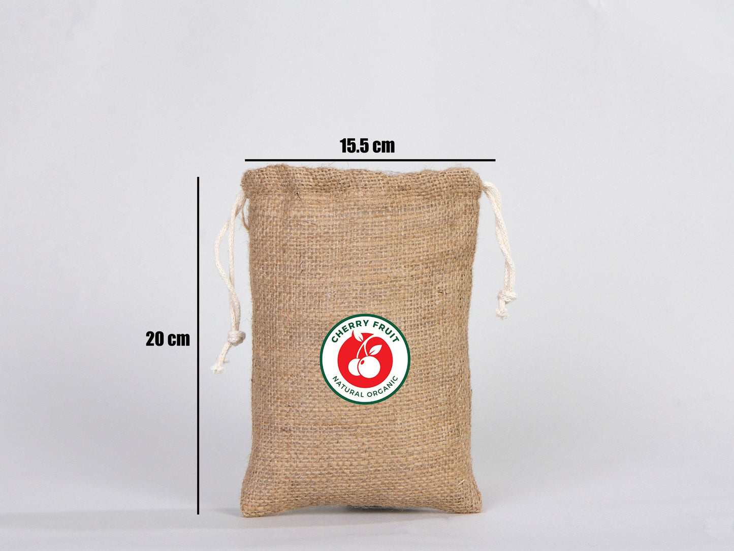 Burlap Drawstring Bags 6"W x 8"H (15 cm x 20 cm) - Custom Jute Bag  - Burlap Bags with Drawstring - 100% Natural Jute Bags