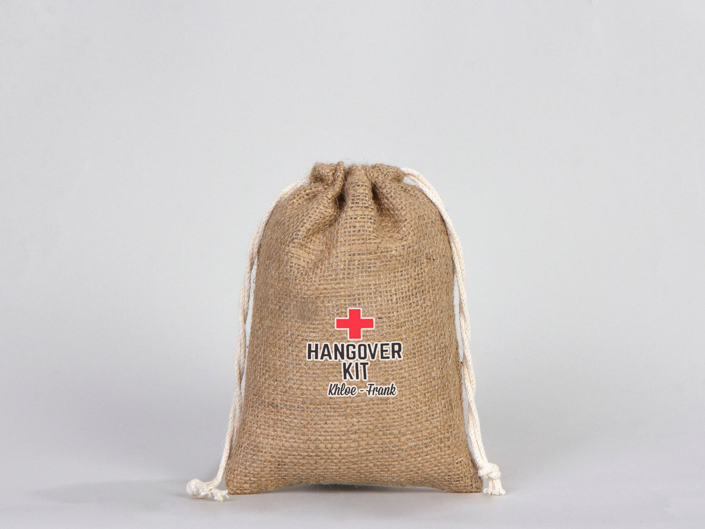 Burlap Drawstring Bags 6"W x 8"H (15 cm x 20 cm) - Custom Jute Bag  - Burlap Bags with Drawstring - 100% Natural Jute Bags