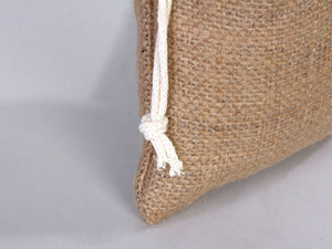 Burlap Drawstring Bags 6"W x 8"H (15 cm x 20 cm) - Custom Jute Bag  - Burlap Bags with Drawstring - 100% Natural Jute Bags