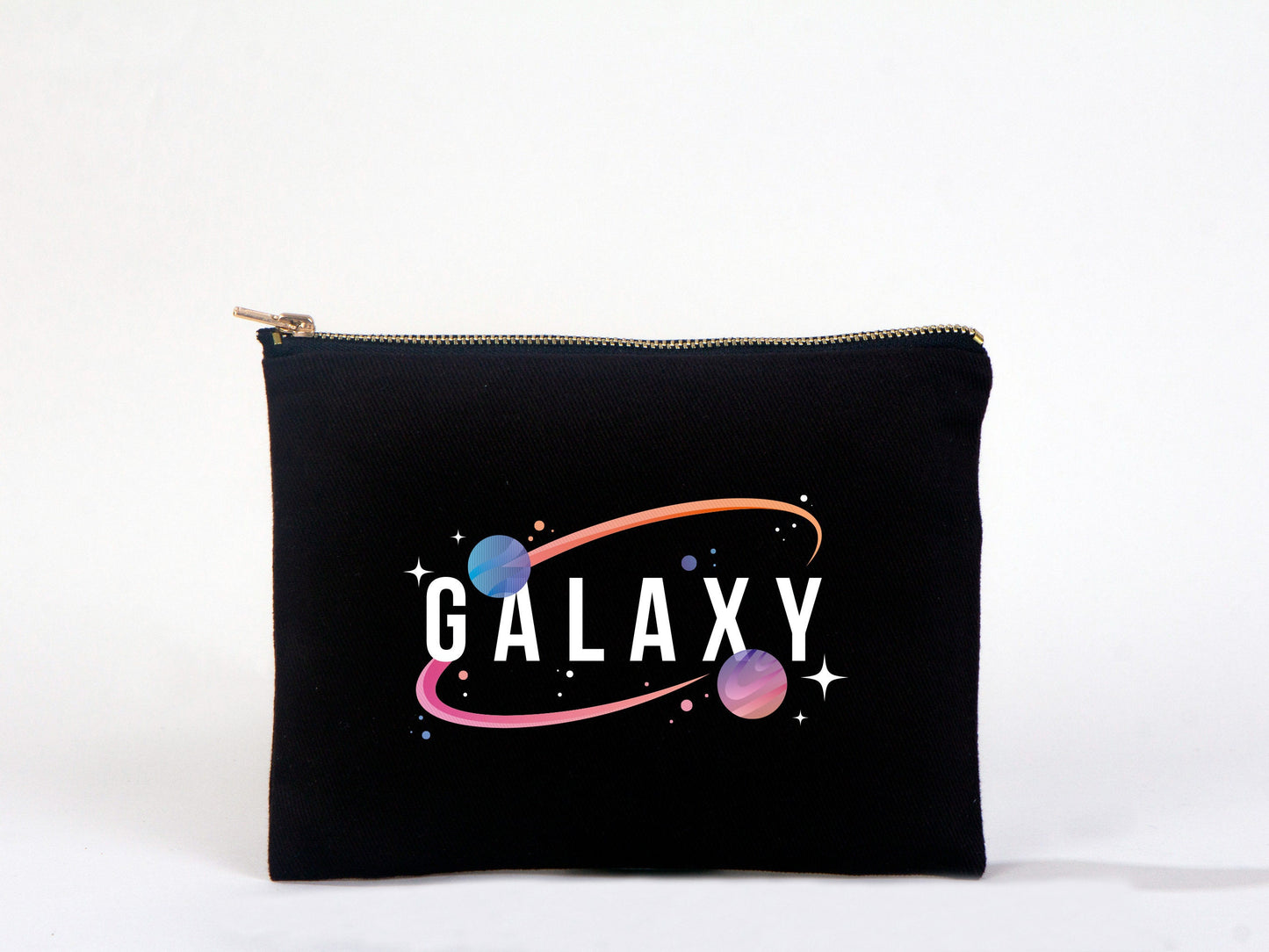 Custom Black Clutch Bag 8"W x 6"H (21 cm x 15 cm), Colorful Clutch Bag, Cosmetic Makeup Bag, Bridesmaid Cosmetic Bag