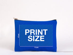 Personalized Cosmetic Clutch Bag  8"W x 6"H (21 cm x 15 cm) - Stylish Makeup Pouch with Zipper - Bridesmaid Cosmetic Bag - Customizable Makeup Bag
