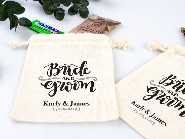 Bride And Groom Bag, Recover Kit Bags -  Custom With Your Name Or Design, Bachelorette Party, The Groom The Bride Personalized