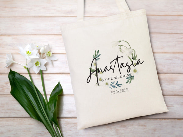 Custom Wedding Tote Bags – Personalized Bridesmaid & Bridal Party Gift Bags