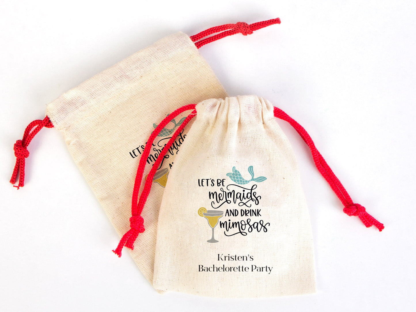 Bachelorette Party Bags 4"W x 5"H (10 cm x 13 cm) Hangover Survival Kit Pouches - Custom Hangover Recovery Bags