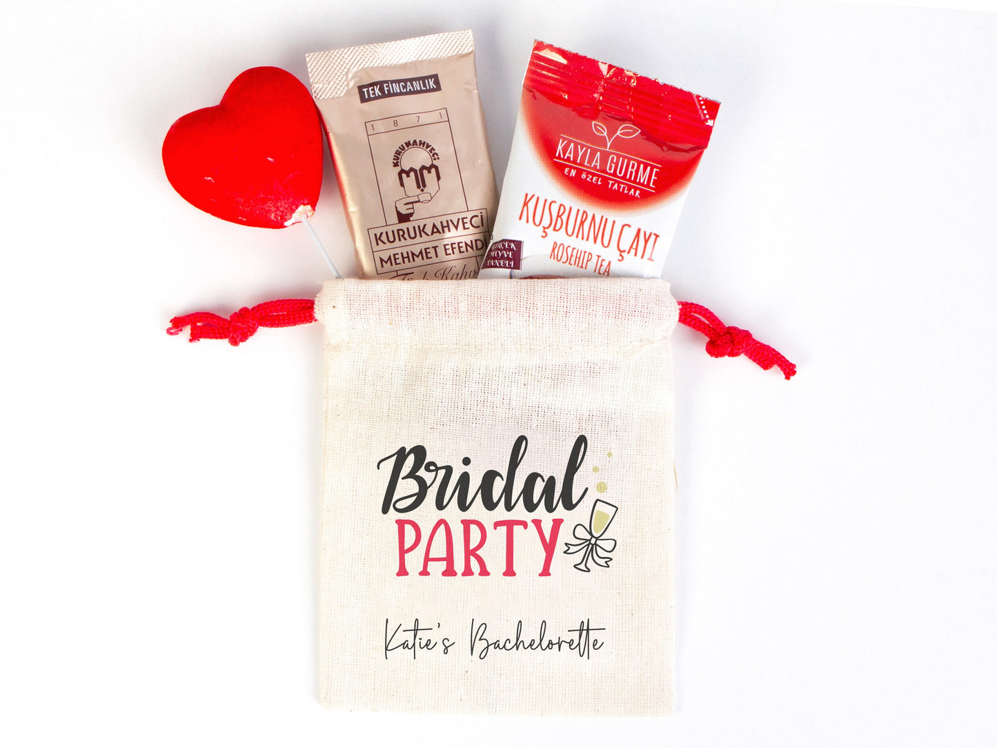 Bridal Party Bags, 4"W x 5"H (10 cm x 13 cm) Hangover Survival Kit Bags - Bachelorette Party Pouches -  Custom Hangover Bags