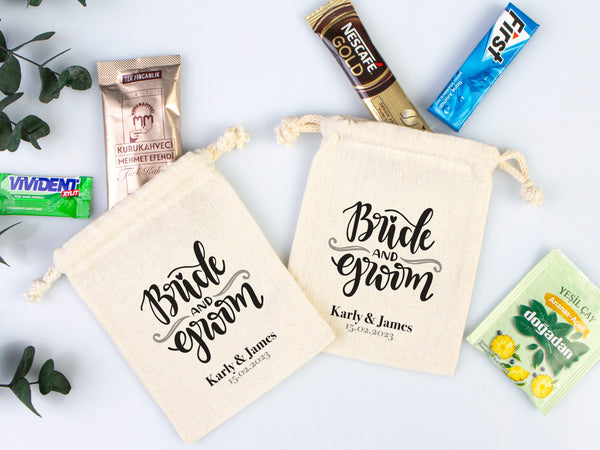 Bride And Groom Bag, Recover Kit Bags -  Custom With Your Name Or Design, Bachelorette Party, The Groom The Bride Personalized