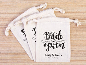 Bride And Groom Bag, Recover Kit Bags -  Custom With Your Name Or Design, Bachelorette Party, The Groom The Bride Personalized