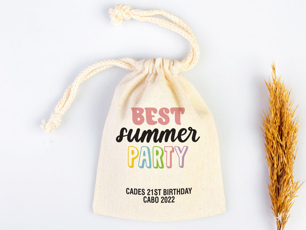 Best Summer Party Birthday Bags Party Recovery Survival Kit Bags - Custom Name Hangover Bags - Birthday Party - Custom Text or Photo
