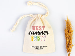 Best Summer Party Birthday Bags Party Recovery Survival Kit Bags - Custom Name Hangover Bags - Birthday Party - Custom Text or Photo