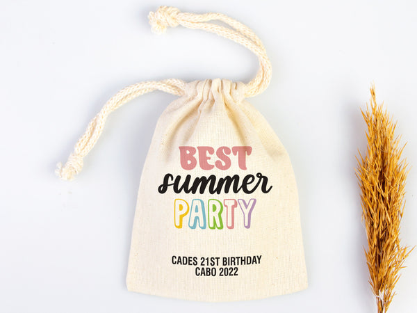 Best Summer Party Birthday Bags Party Recovery Survival Kit Bags - Custom Name Hangover Bags - Birthday Party - Custom Text or Photo