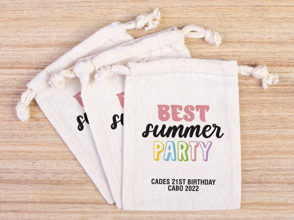 Best Summer Party Birthday Bags Party Recovery Survival Kit Bags - Custom Name Hangover Bags - Birthday Party - Custom Text or Photo