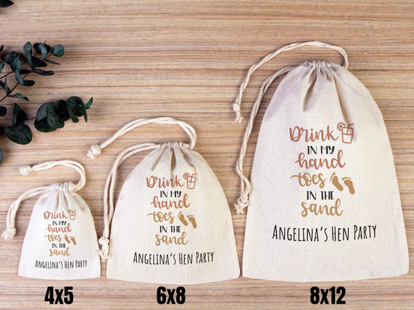 Hen Party Hangover Bag, Recover Kit Bags, Custom With Your Name Or Design,  Bachelorette Party, Survival Kits, Hangover Kits, Organic Bag