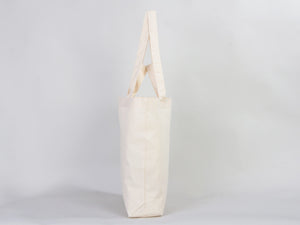 Custom Printed Cotton Grocery Tote Bag – 19"W x 16"H x 4"D Reusable Double Handle Shopping Bag