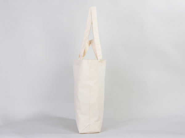 Custom Printed Cotton Grocery Tote Bag – 19"W x 16"H x 4"D Reusable Double Handle Shopping Bag