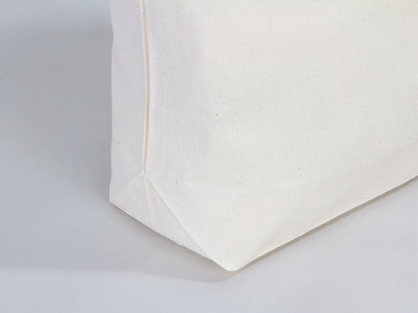 Custom Printed Cotton Grocery Tote Bag – 19"W x 16"H x 4"D Reusable Double Handle Shopping Bag