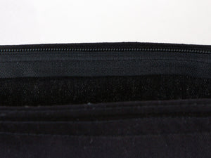 Gabardine Tote Bags With Zipper – Black 14"W x 16"H Custom Cotton Promotional Bags