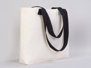 Custom Canvas Tote Bag with Logo – 18"W x 14"H x 3"L | Wholesale Promotional Bags