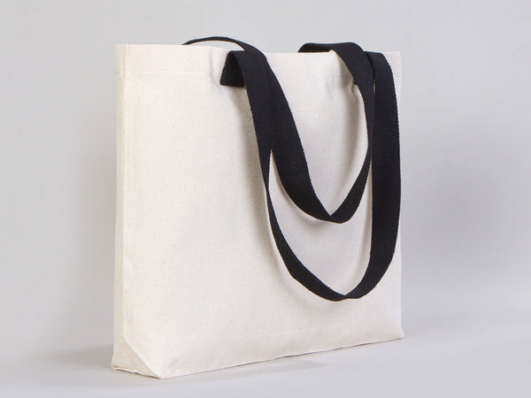 Custom Canvas Tote Bag with Logo – 18"W x 14"H x 3"L | Wholesale Promotional Bags