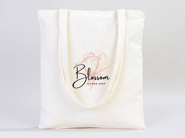Custom Tote Bags with Zipper – 14"x16" Cotton Cloth Bags, Wholesale Options