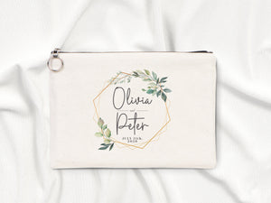 Personalized Wedding Clutch Bag  12"W x 8"H - 27 Different Designs, Cotton,