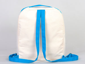 Custom Kids Canvas Backpack - 10"W x 13"H x 4"L (25 x 32 x 10 cm) Personalized School Bag for Boys and Girls | Child's Name