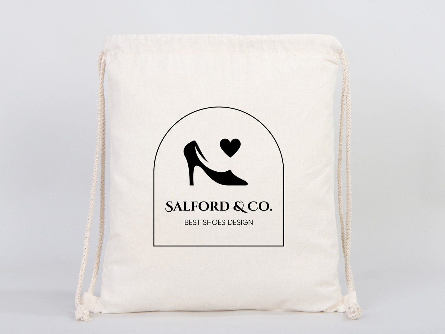 Custom Drawstring Bags, Personalized Eco-Friendly Backpacks, Logo-Printed Cotton, Personalized Cotton Pack