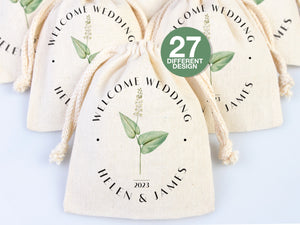 Custom Wedding Welcome Bags -  Bachelorette Party Gift - Welcome Bags  - Hangover Kit Bags  -  Wedding Personalized Wedding Favors