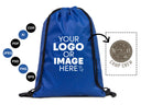 Imperteks Drawstring Backpack 13W x 18H – Personalized Sports Bag, Custom Summer Camp Bag, Gym or School Bag