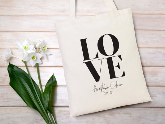 Custom Wedding Welcome Bag  - Personalized Bachelorette Party Favor - Bridal Party Gift Bags - Wedding Favors