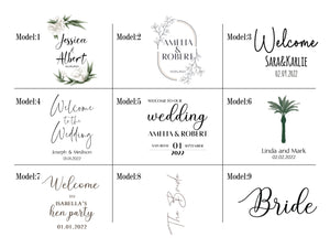 Personalized Wedding Favor Pouches – Custom Bridesmaid Drawstring Bags – Bridal Party Gift Sacks