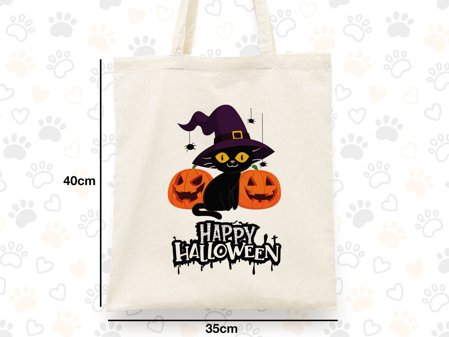 Halloween Gift Bags with Pumpkin, Candy Tote Bag, Personalized Halloween Purse, Trick Or Treat, Kids Candy Bags İdea, Decor, Halloween Unique