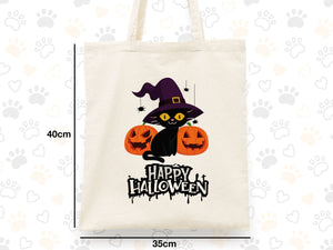 Halloween Gift Bags with Pumpkin, Candy Tote Bag, Personalized Halloween Purse, Kids Candy Bags İdea, Decor, Halloween Unique