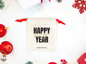Personalized Happy New Year Gift Bag, New Year's Eve Party Favor, Custom New Year Bag, Add Logo & Text, New Year's Survival Kit, Hangover Kit