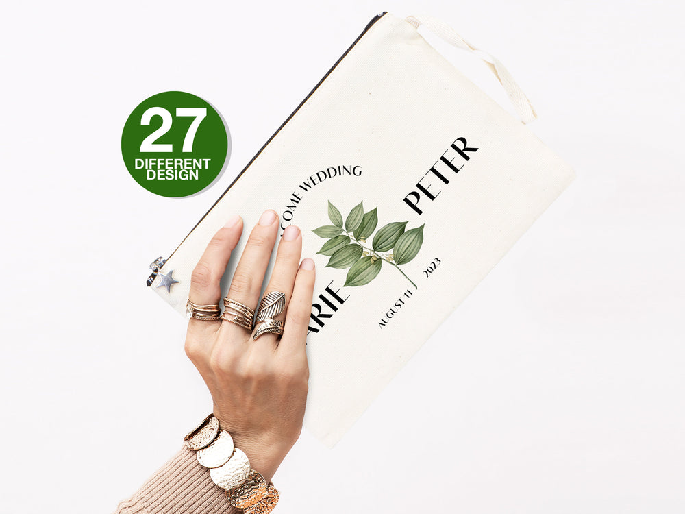 Custom Wedding Clutch – Personalized Bridesmaid Gift & Bridal Purse