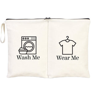 Pamusan Wear and Wash Travel Bag - Personal Travel Bag - Lingerie Laundry Bag - Clean and dirty bags - Storage and Organization Cotton Bags