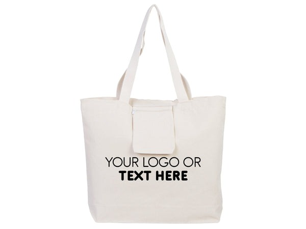 Large Size Canvas Tote Bags, 18"W x 16"H x 4"L Personalized Bag, Cotton Organic Bags,Shopping Bags