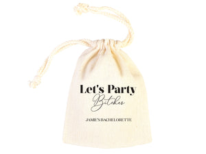 Lets Party Bitches hangover kit, Bachelorette Party, Survival Kits, Hangover Kits, Custom Handmade Hangover Pouch Bag, Organic Pouches