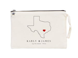 Wedding Clutch, 10"W x 7"H  France Custom Wedding Clutch Bag, Italy Bridesmaid Gift, Personalized Wedding
