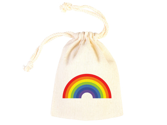 Rainbow Design Gİft Bag , Custom Party Bags for first birthday, Personalized Bags - Custom Goodie Bags - packing bags - jewellery bags