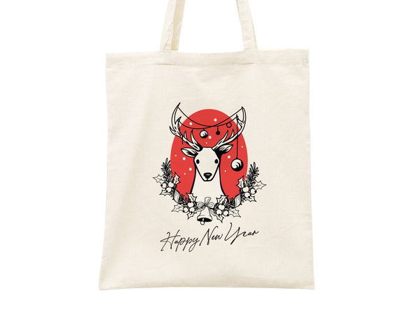 Personalized New Year Tote Bag - Custom Logo & Text, Ideal for NYE Celebrations - New Year Party Tote Bags - Customizable Holiday Tote Bag