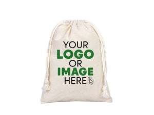 Custom Pouch Bags 6"W x 8"H  (15.5cm x 20cm)  Cotton Favor Bags  Muslin Bags  Drawstring  Party Favor Bags  Jewelry Bag  Product Packing