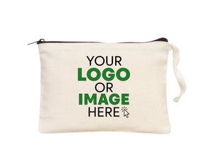 Custom Makeup Bag - 8"W x 6"H (21 cm x 15 cm  Cosmetic Makeup Bag - Bridesmaid Cosmetic Bag  - Zippered Cosmetic Bags