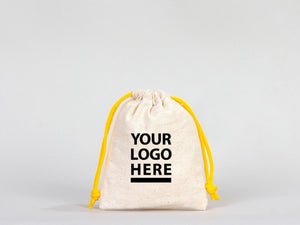 Custom Bag -  Drawstring Muslin Bags, 4"W x 5"H (10 cm x 13 cm) Hangover Kit, Wedding Welcome Bags Custom Favor Bags
