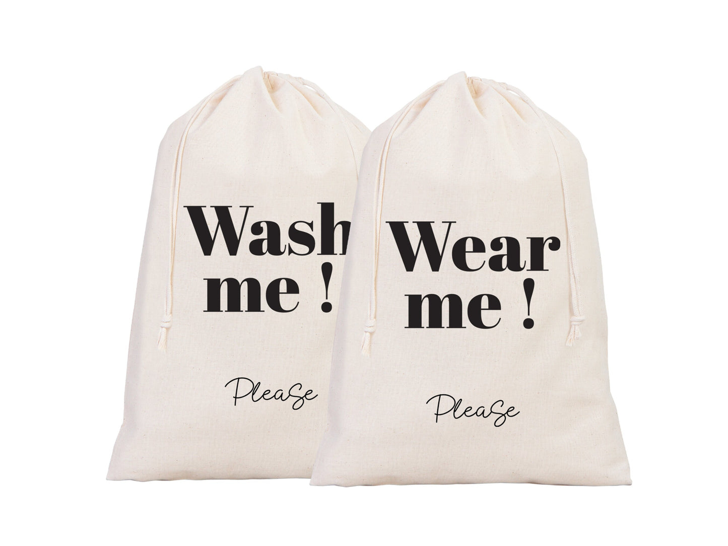 Clean and Dirty Underwear Travel Bags -  Overnight Laundry Bag Set | Lingerie & Laundry Organizer