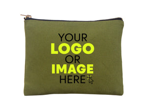 Custom Printed Colorful Makeup Bag - 6"W x 8"H (15 x 21 cm)  Cosmetic Clutch Bag, Bridesmaid Cosmetic Bag, Makeup Bag