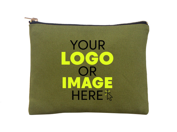 Custom Printed Colorful Makeup Bag - 6"W x 8"H (15 x 21 cm)  Cosmetic Clutch Bag, Bridesmaid Cosmetic Bag, Makeup Bag