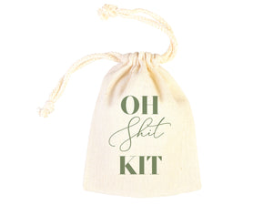 Oh Shit Kit, Hangover Kit, Bachelorette Party, Survival Kits, Hangover Kits, Custom Handmade Hangover Pouch Bag, Organic Pouches