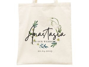 Custom Wedding Tote Bags – Personalized Bridesmaid & Bridal Party Gift Bags