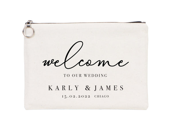 Personalized Wedding Clutch Bag  12"W x 8"H - 27 Different Designs, Cotton,