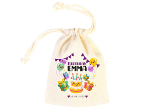 Happy Birthday Custom Name Bags,  Custom Party Bags for first birthday, Personalized Bags - Custom Goodie Bags